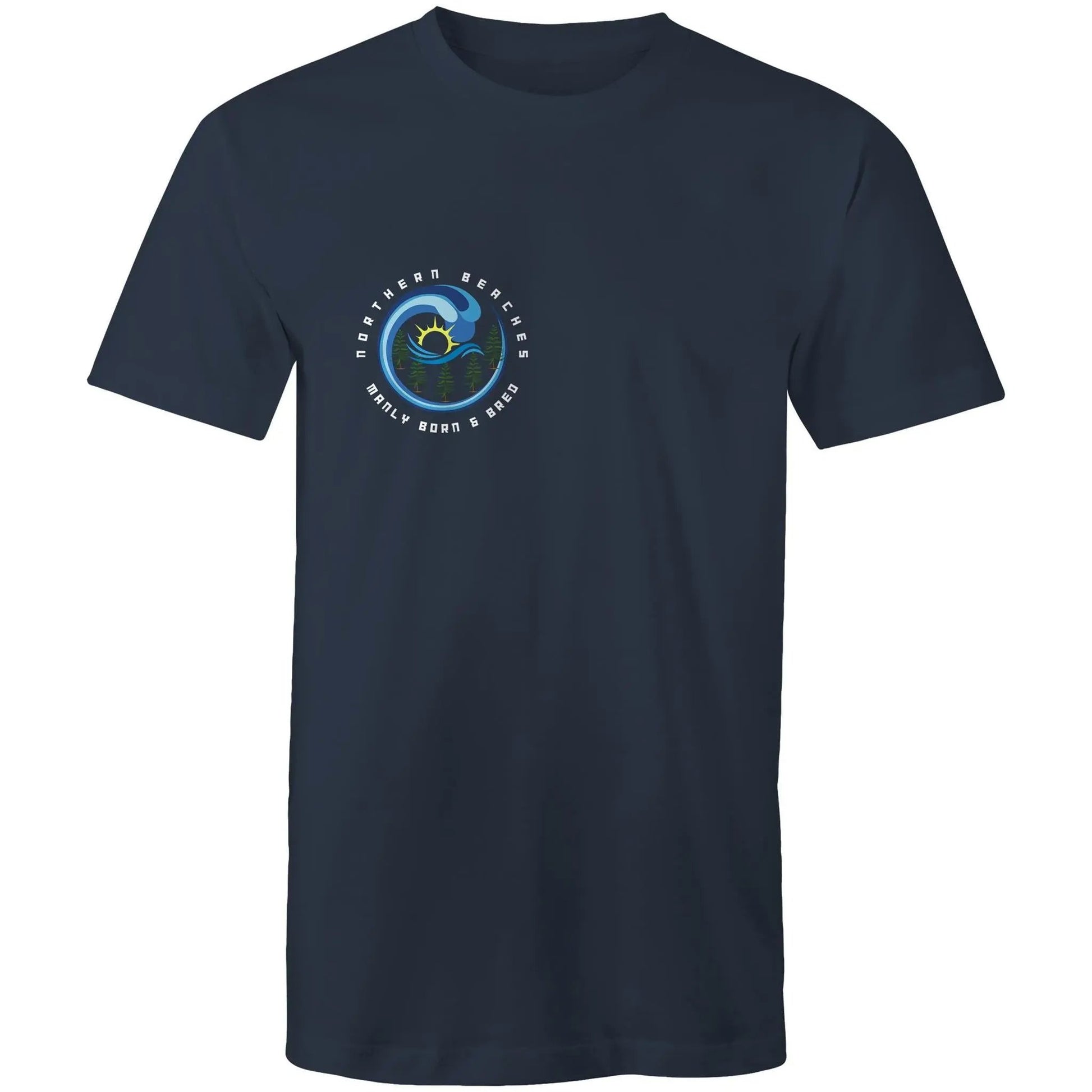 Manly Born n Bred Northern Beaches Sydney Australia Printed Logo T-Shirt 