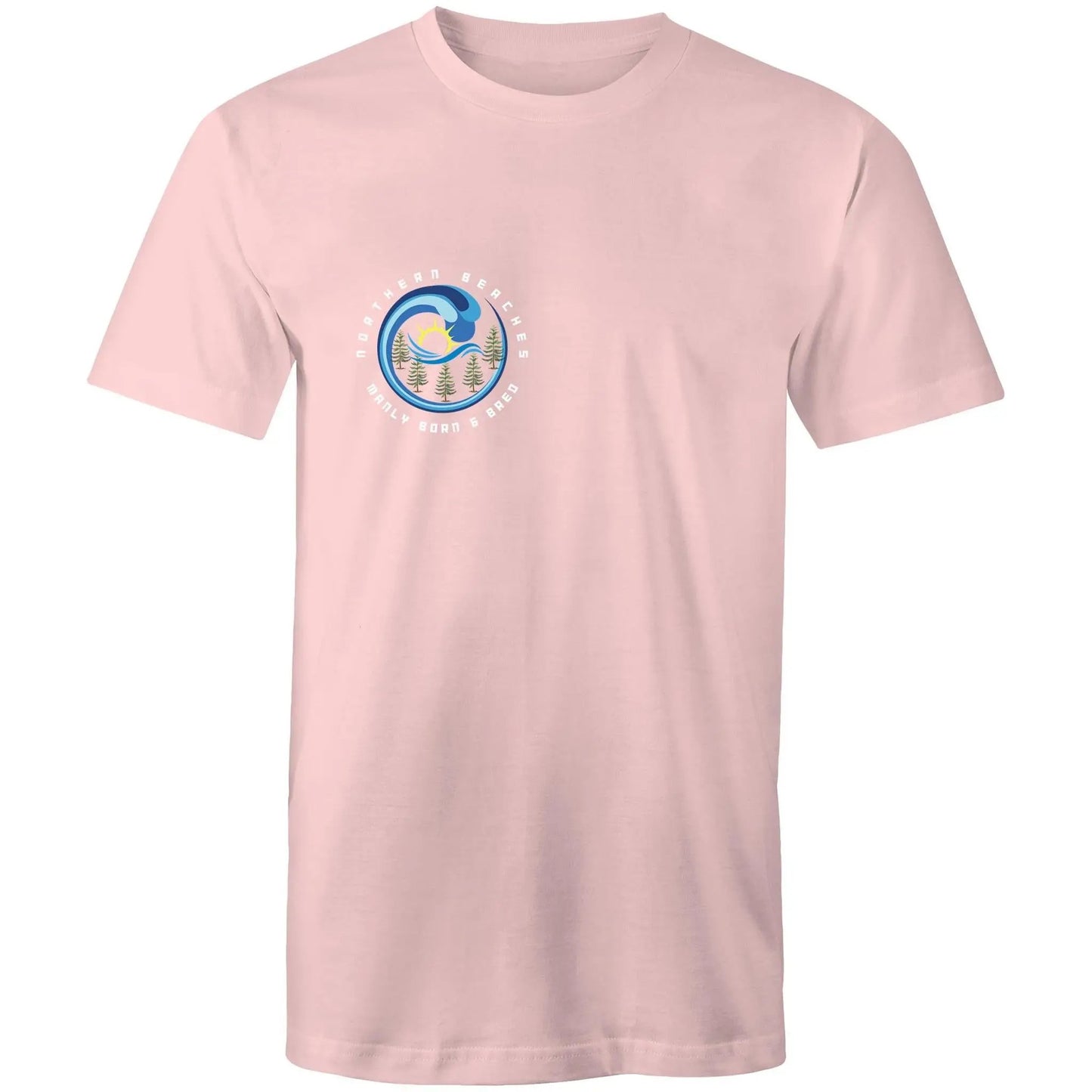 Manly Born n Bred Northern Beaches Sydney Australia Printed Logo T-Shirt 