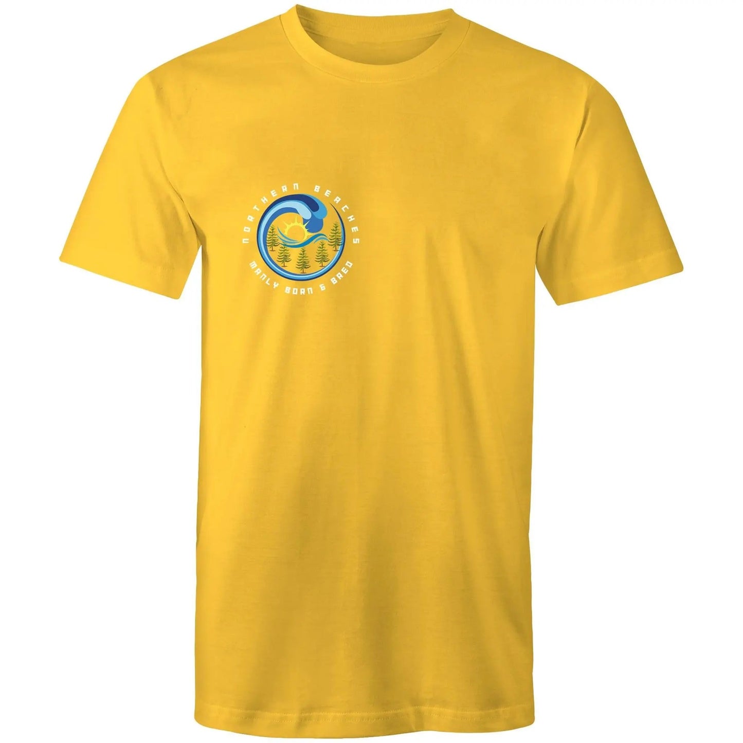 Manly Born n Bred Northern Beaches Sydney Australia Printed Logo T-Shirt 