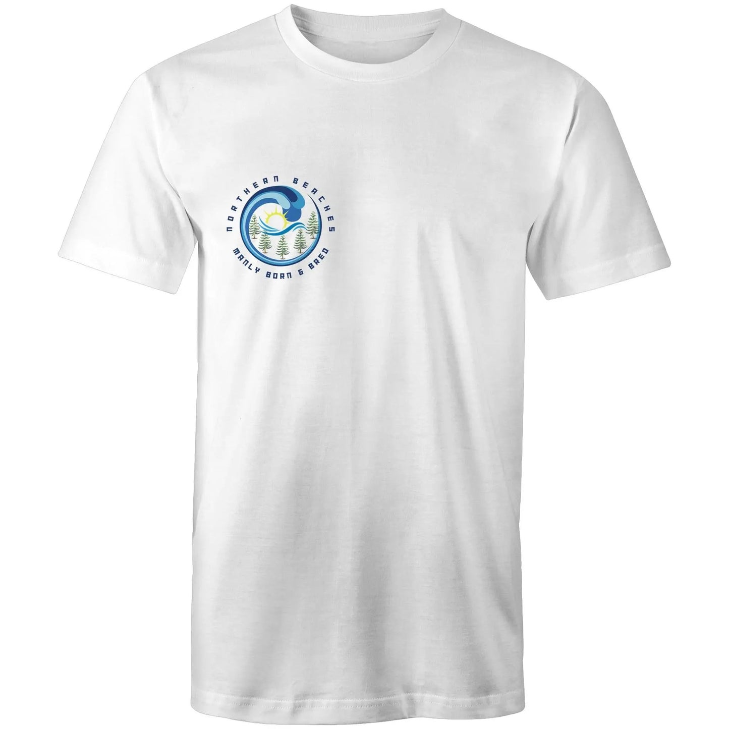 Manly Born n Bred Northern Beaches Sydney Australia Printed Logo T-Shirt 