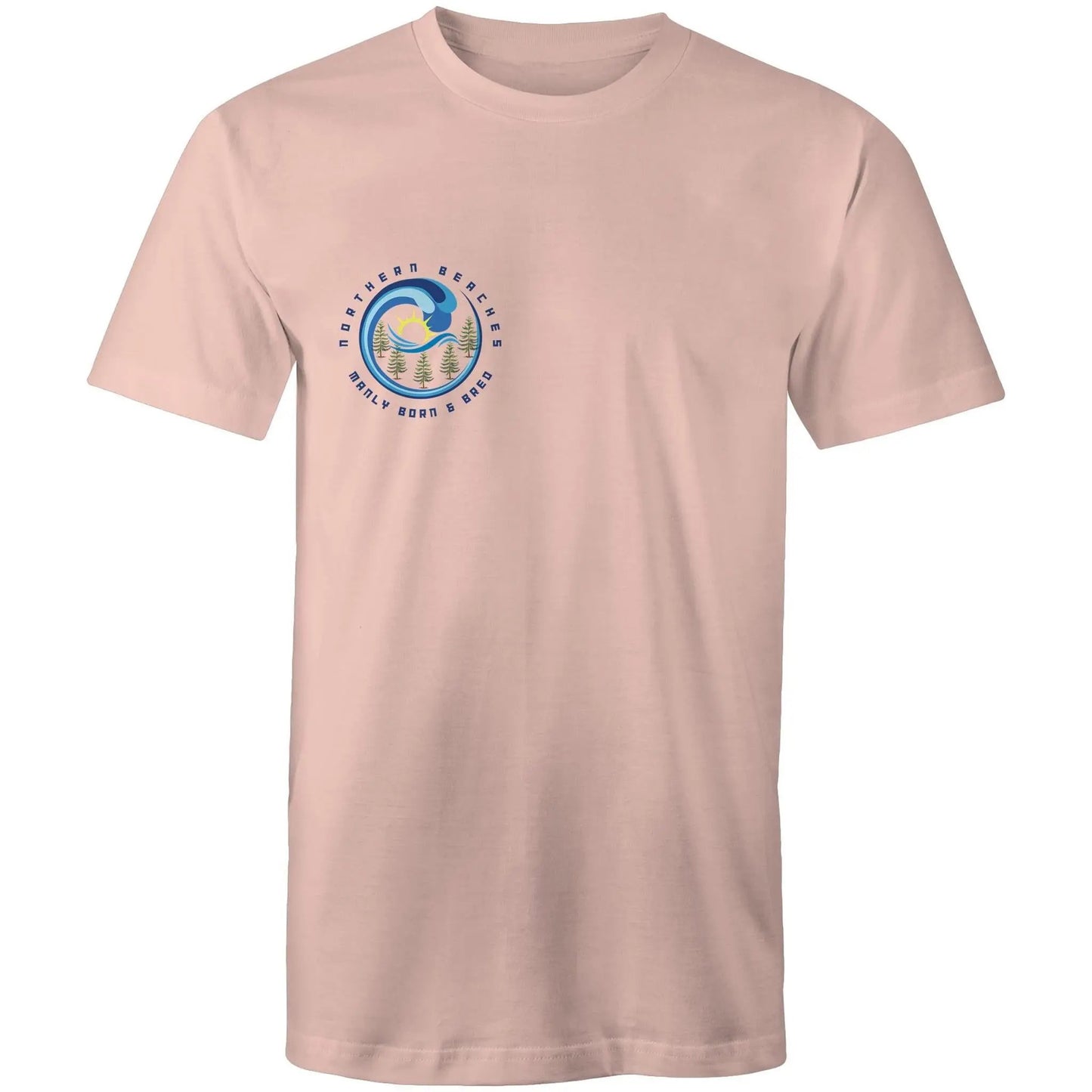 Manly Born n Bred Northern Beaches Sydney Australia Printed Logo T-Shirt 