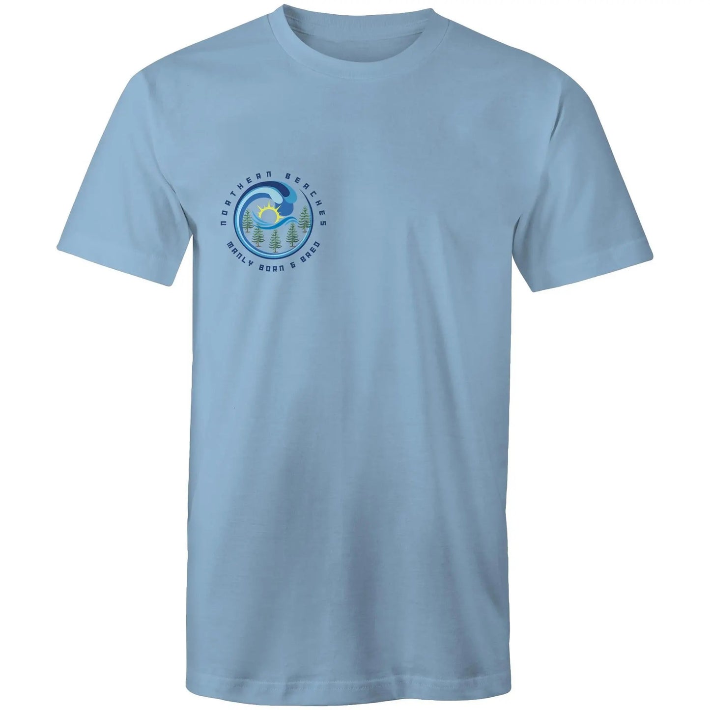 Manly Born n Bred Northern Beaches Sydney Australia Printed Logo T-Shirt 