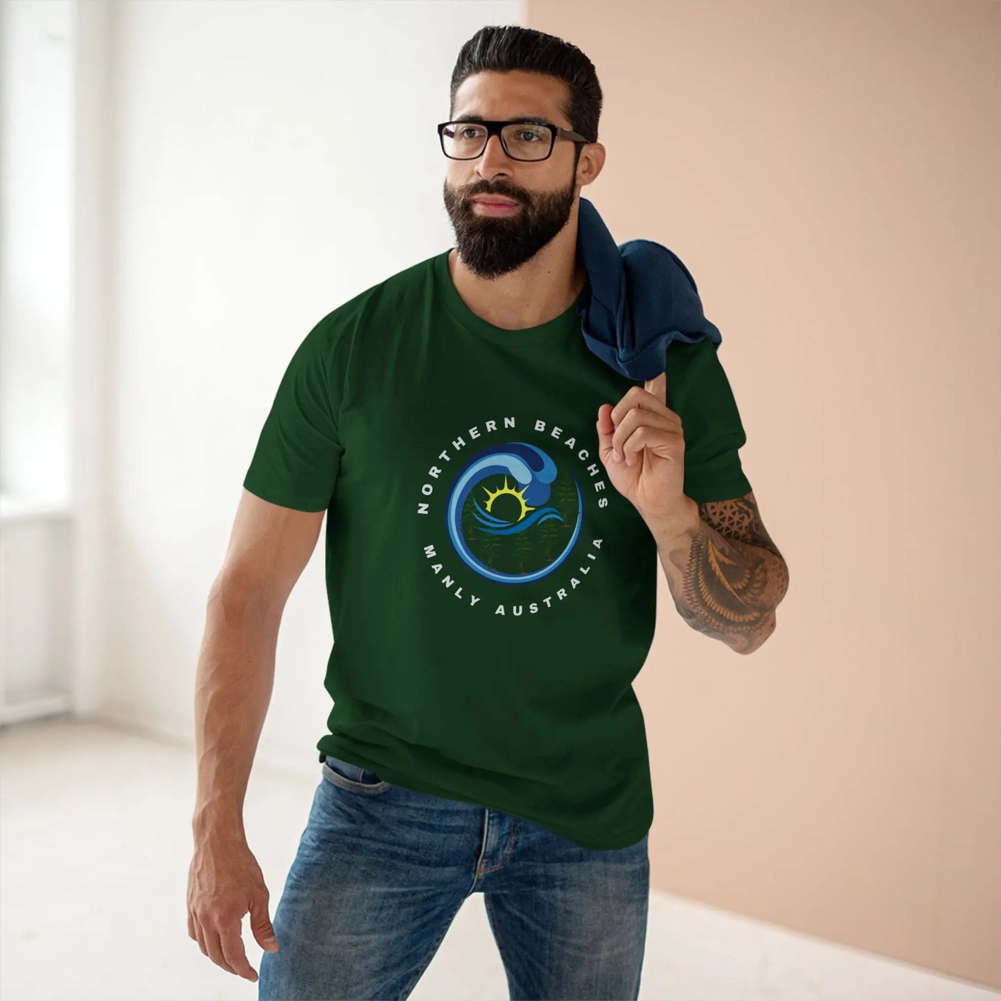 Manly Custom Logo T-Shirt 