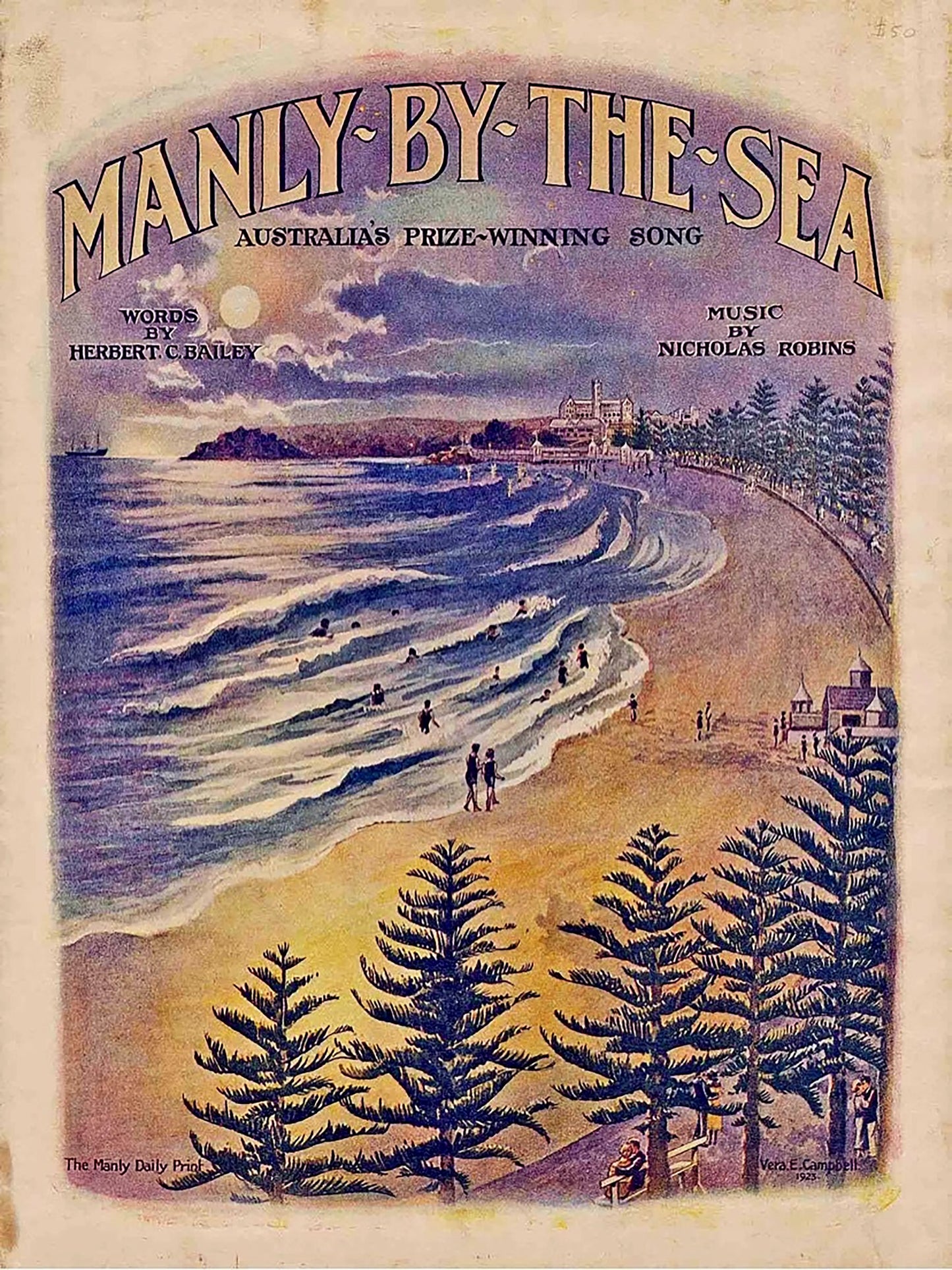 Manly Vintage Poster Print 