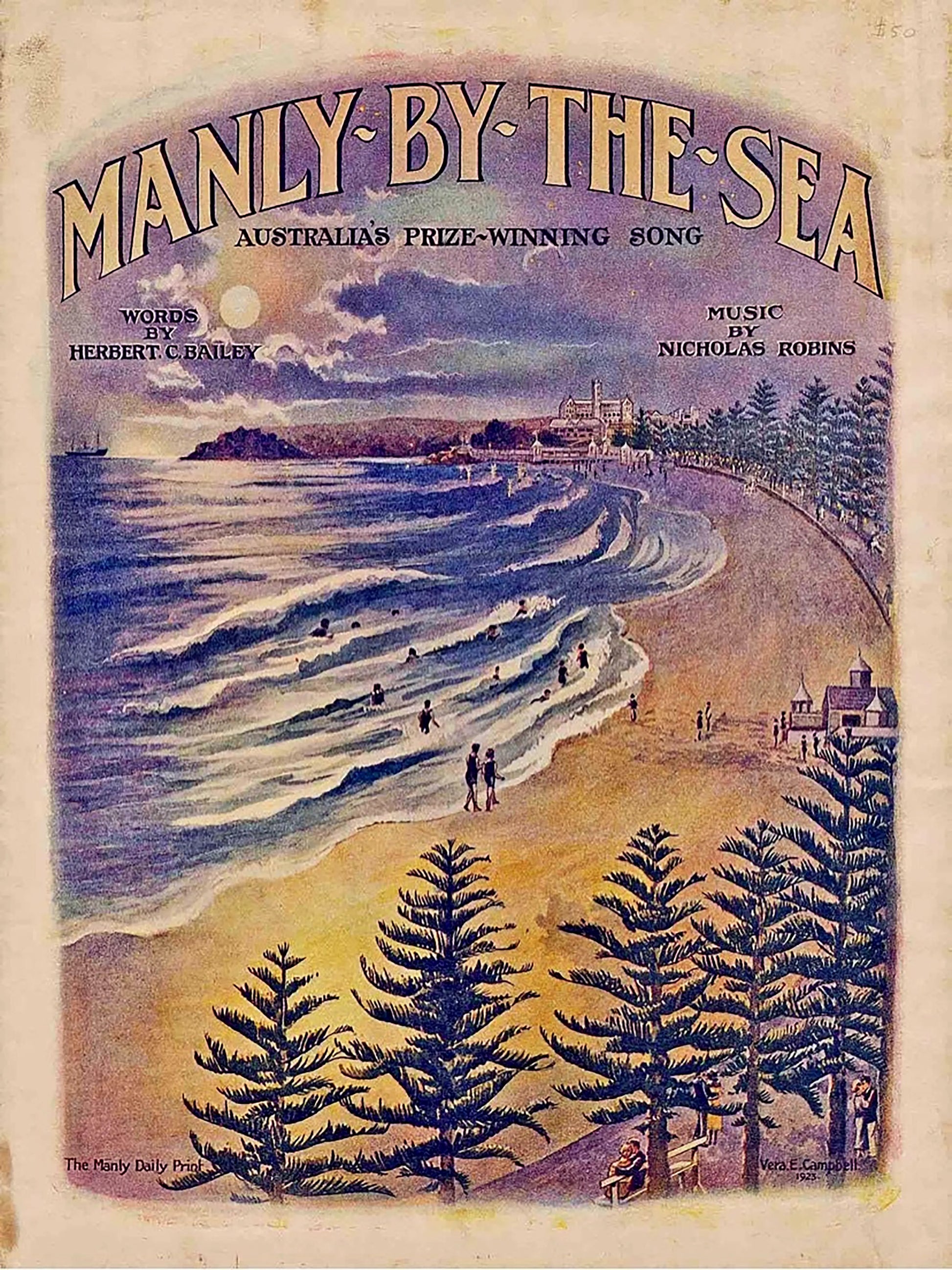 Manly Vintage Poster Print 