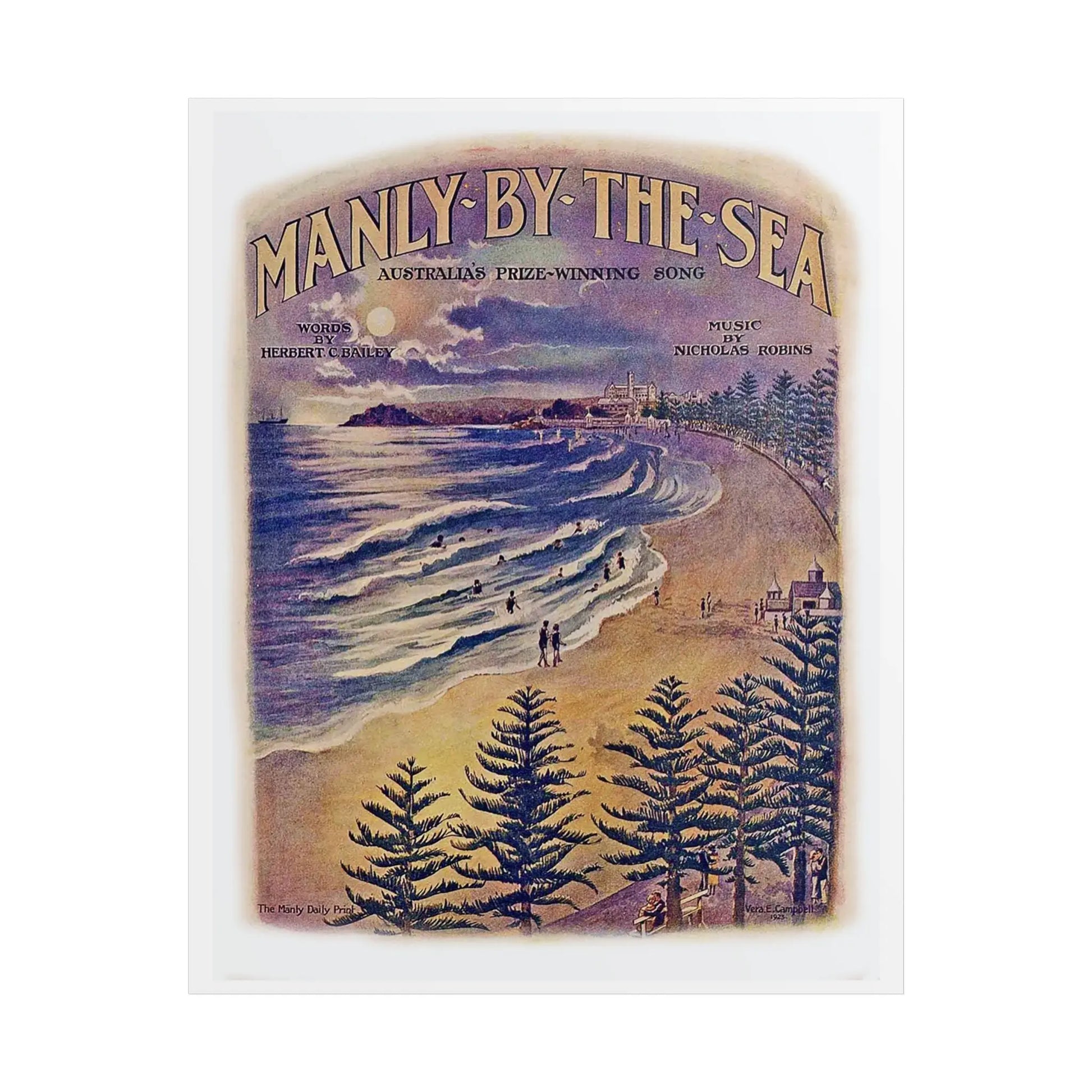 Manly Vintage Poster 