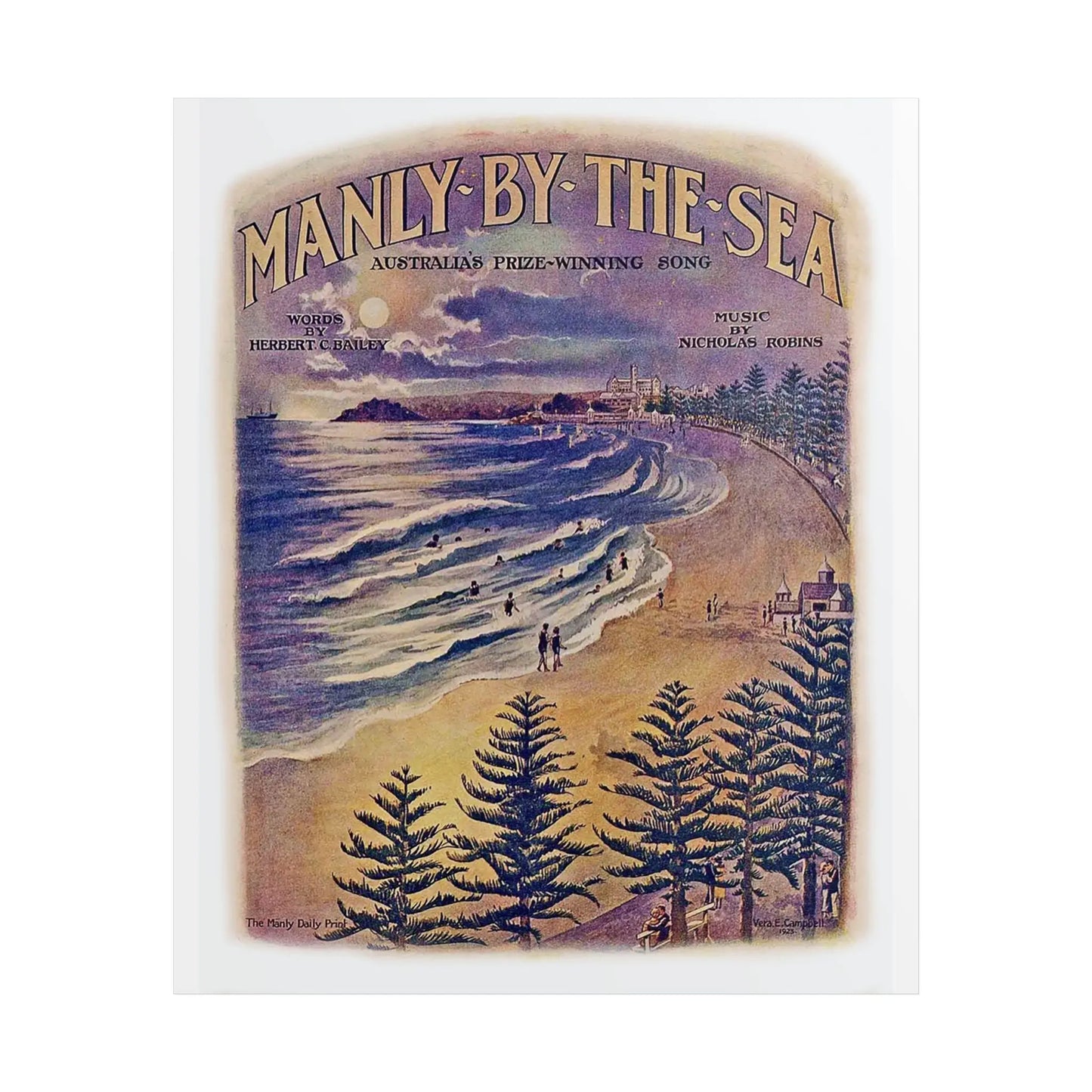 Manly Vintage Poster 