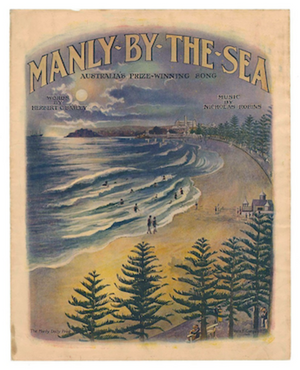 Manly By the Sea 1924 Vintage Poster Print - Lost Manly Shop