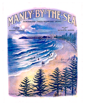 Manly By the Sea 1924 Vintage Poster Print - Lost Manly Shop