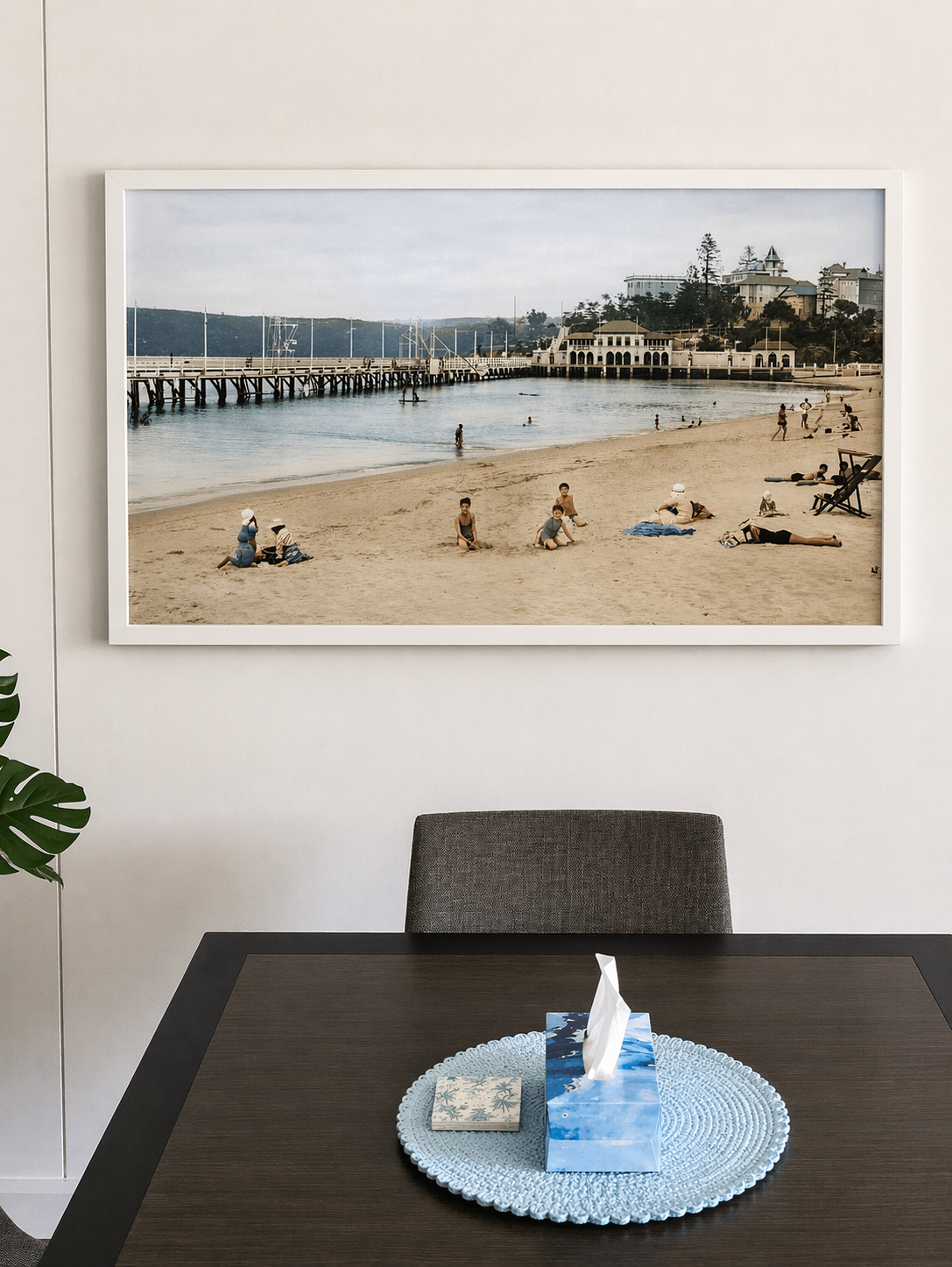 Manly Harbour Pool Promenade & Pavilion — Restored mid1930s Photograph Poster - Lost Manly Shop