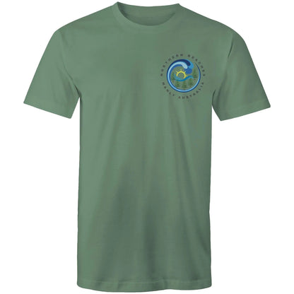 Northern Beaches Manly Australia front and back logo on AS Colour Staple Cotton Adult T-Shirt 