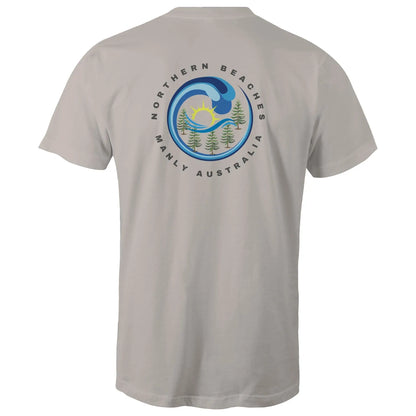 Northern Beaches Manly Australia front and back logo on AS Colour Staple Cotton Adult T-Shirt 