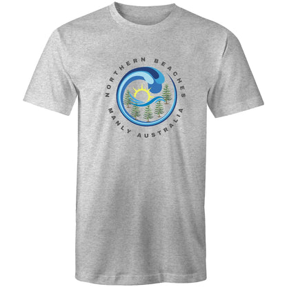 Northern Beaches Manly Australia front logo on AS Colour Staple Cotton Adult T-Shirt 