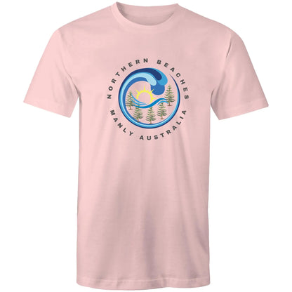 Northern Beaches Manly Australia front logo on AS Colour Staple Cotton Adult T-Shirt 