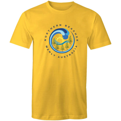 Northern Beaches Manly Australia front logo on AS Colour Staple Cotton Adult T-Shirt 