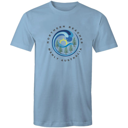 Northern Beaches Manly Australia front logo on AS Colour Staple Cotton Adult T-Shirt 