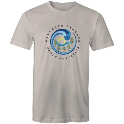 Northern Beaches Manly Australia front logo on AS Colour Staple Cotton Adult T-Shirt 