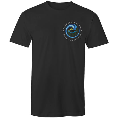 Northern Beaches Manly Australia small front logo silver font AS Colour Staple - Adult T-Shirt 