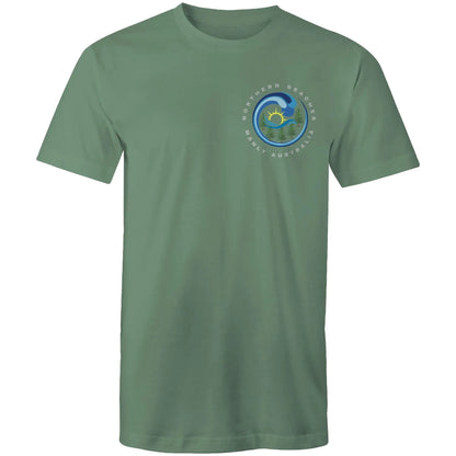 Northern Beaches Manly Australia small front logo silver font AS Colour Staple - Adult T-Shirt 