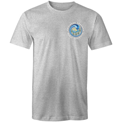 Northern Beaches Manly Australia small white font logo on Cotton T-Shirt 
