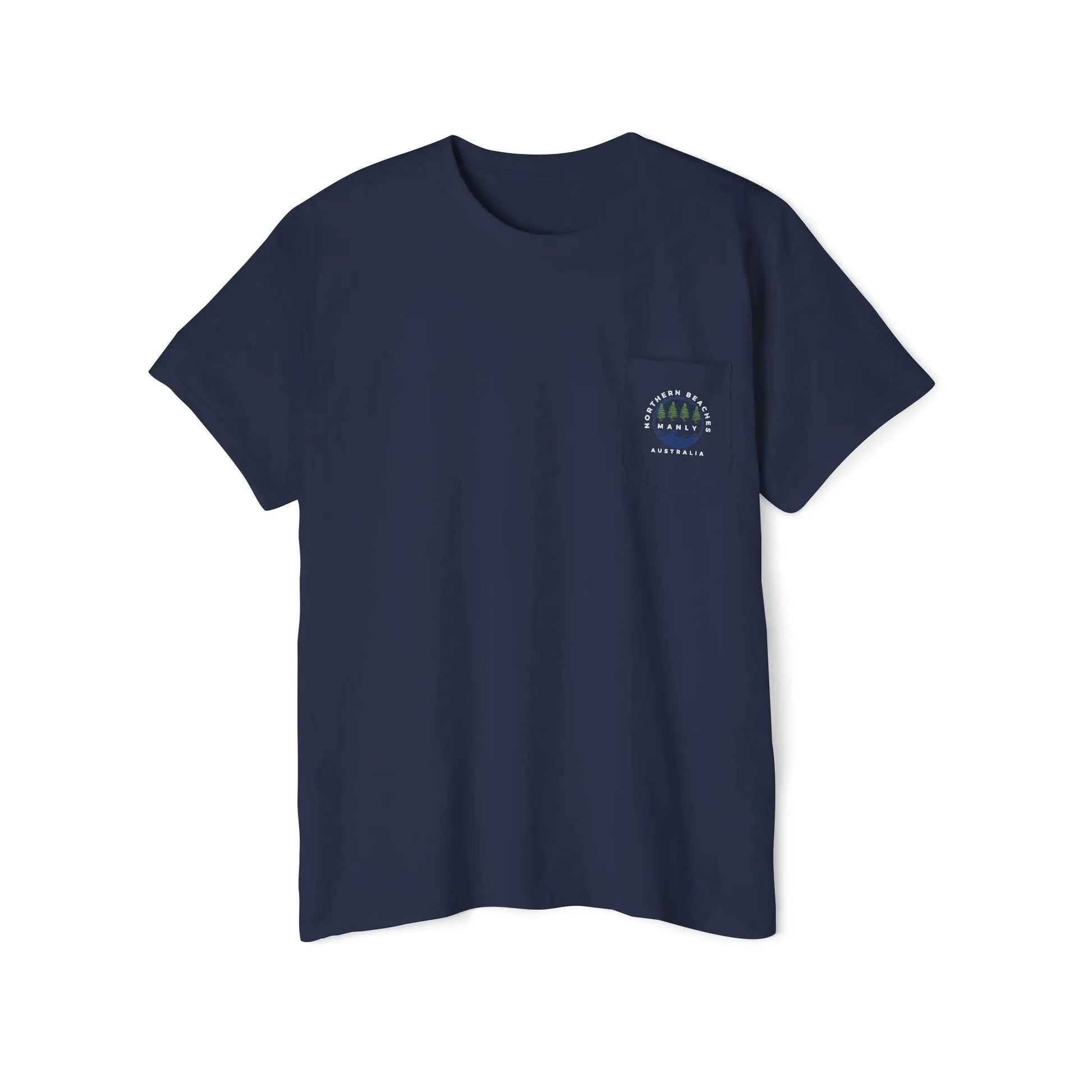 Northern Beaches front/back Logo Pocket T-Shirt 