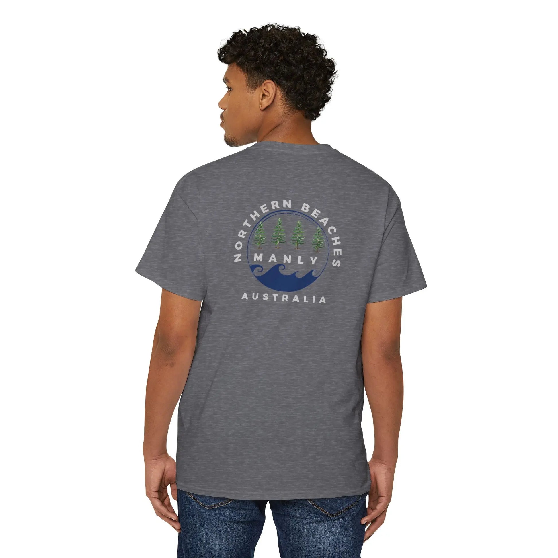 Northern Beaches front/back Logo Pocket T-Shirt 