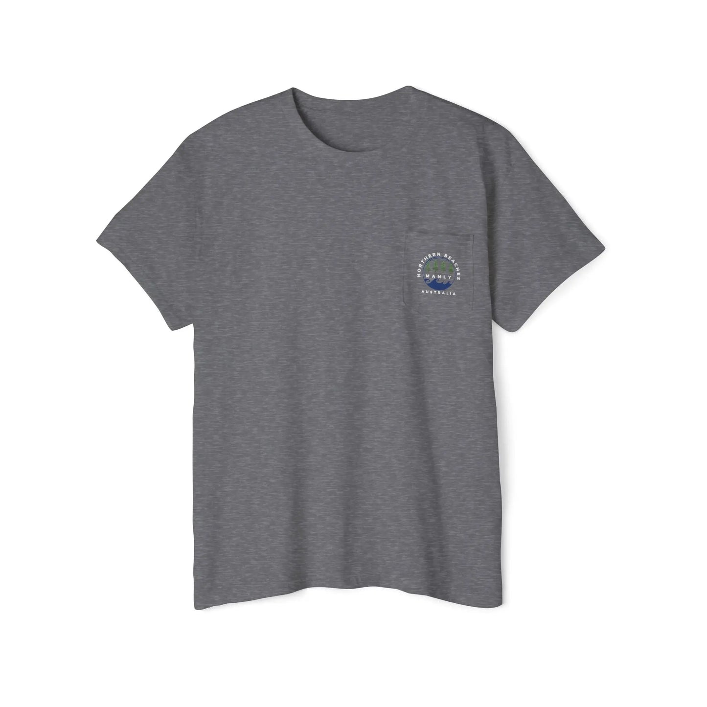 Northern Beaches front/back Logo Pocket T-Shirt 