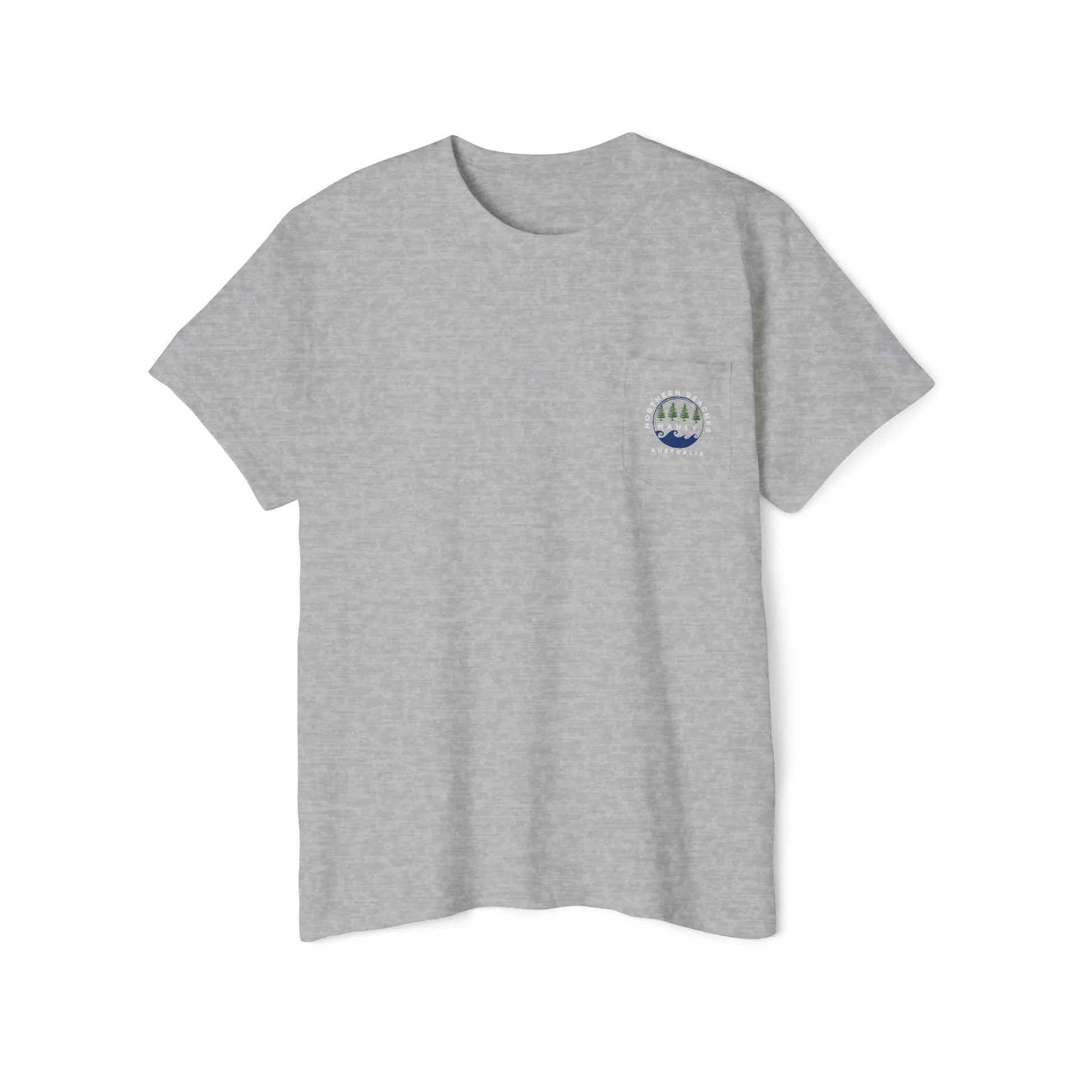 Northern Beaches front/back Logo Pocket T-Shirt 