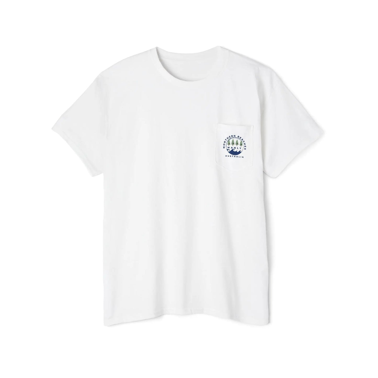 Northern Beaches front/back Logo Pocket T-Shirt 