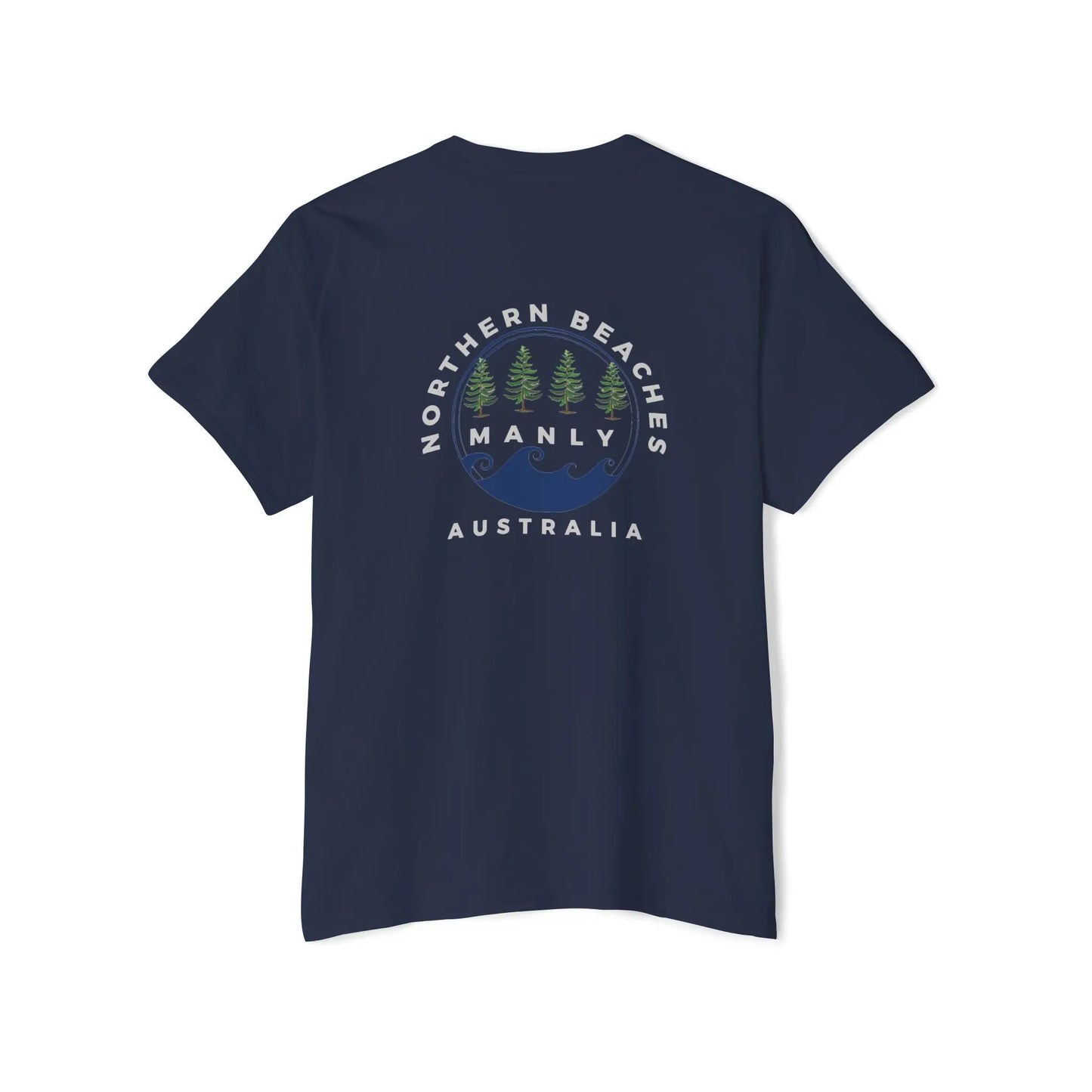 Northern Beaches front/back logo Pocket T-Shirt 