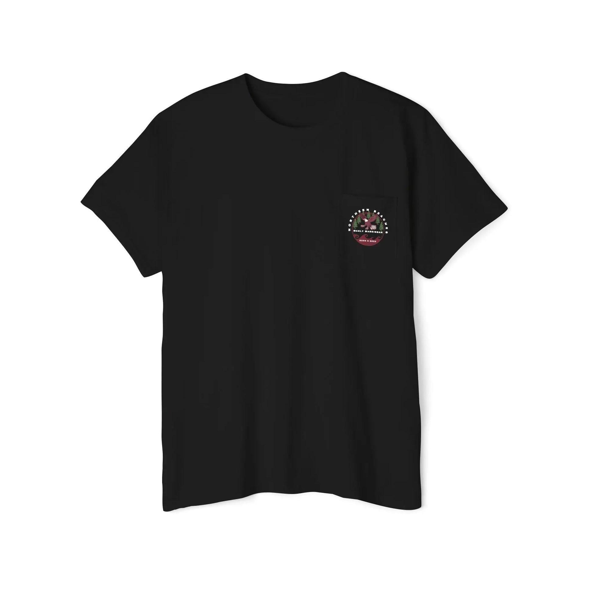 Northern Beaches front/back logo Pocket T-Shirt 