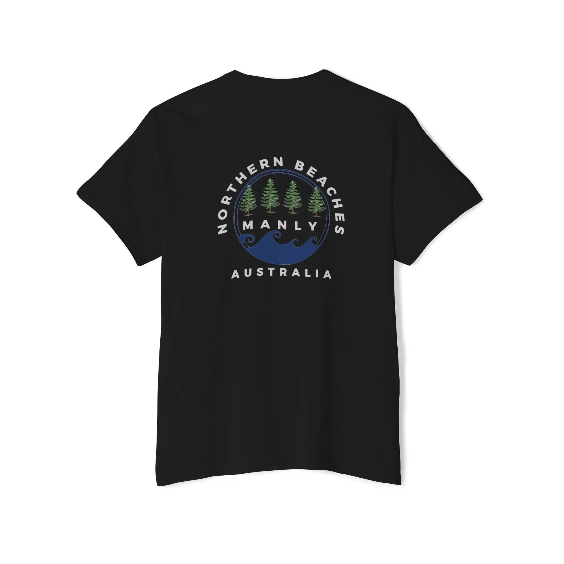 Northern Beaches front/back logo Pocket T-Shirt 