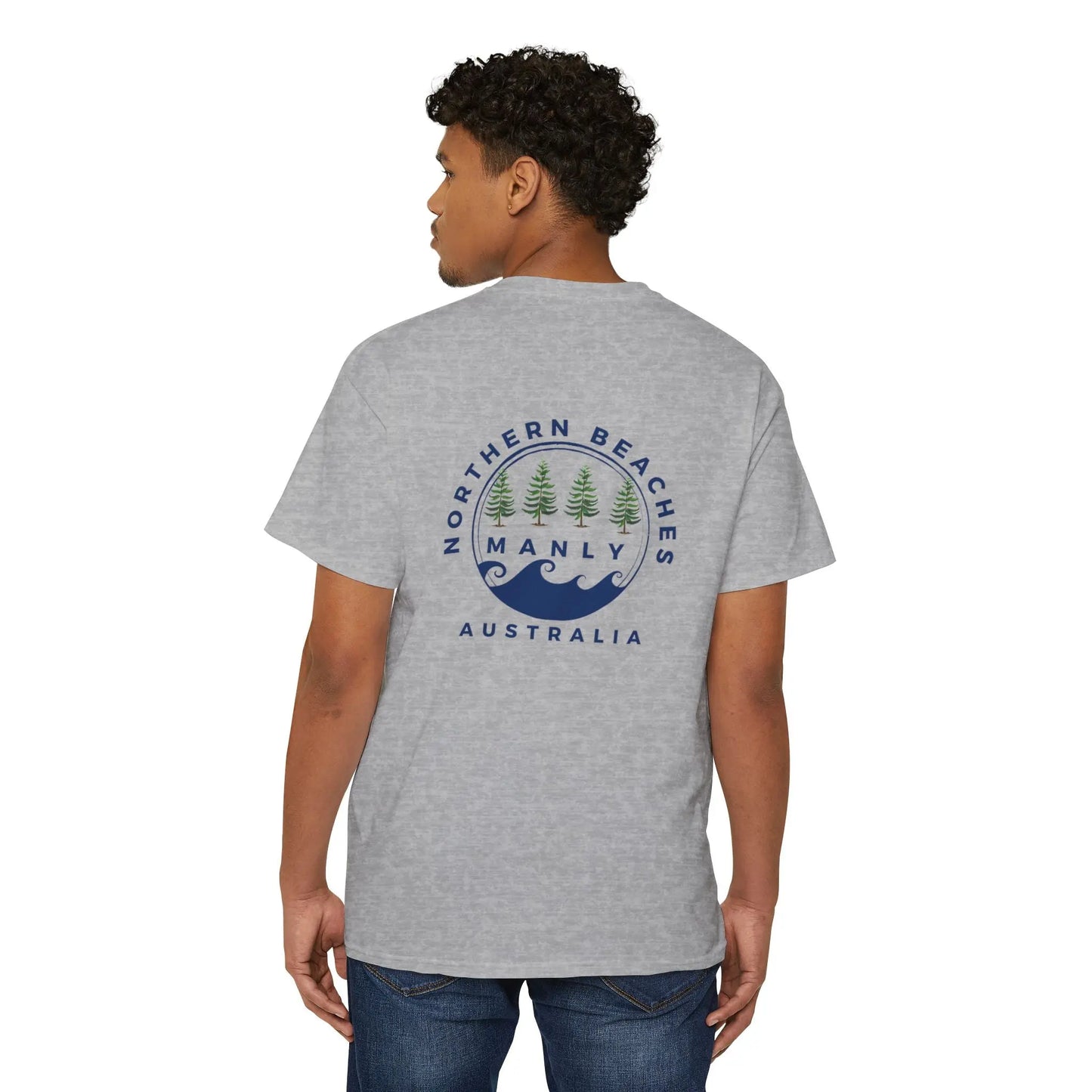 Northern Beaches front/back logo Pocket T-Shirt 
