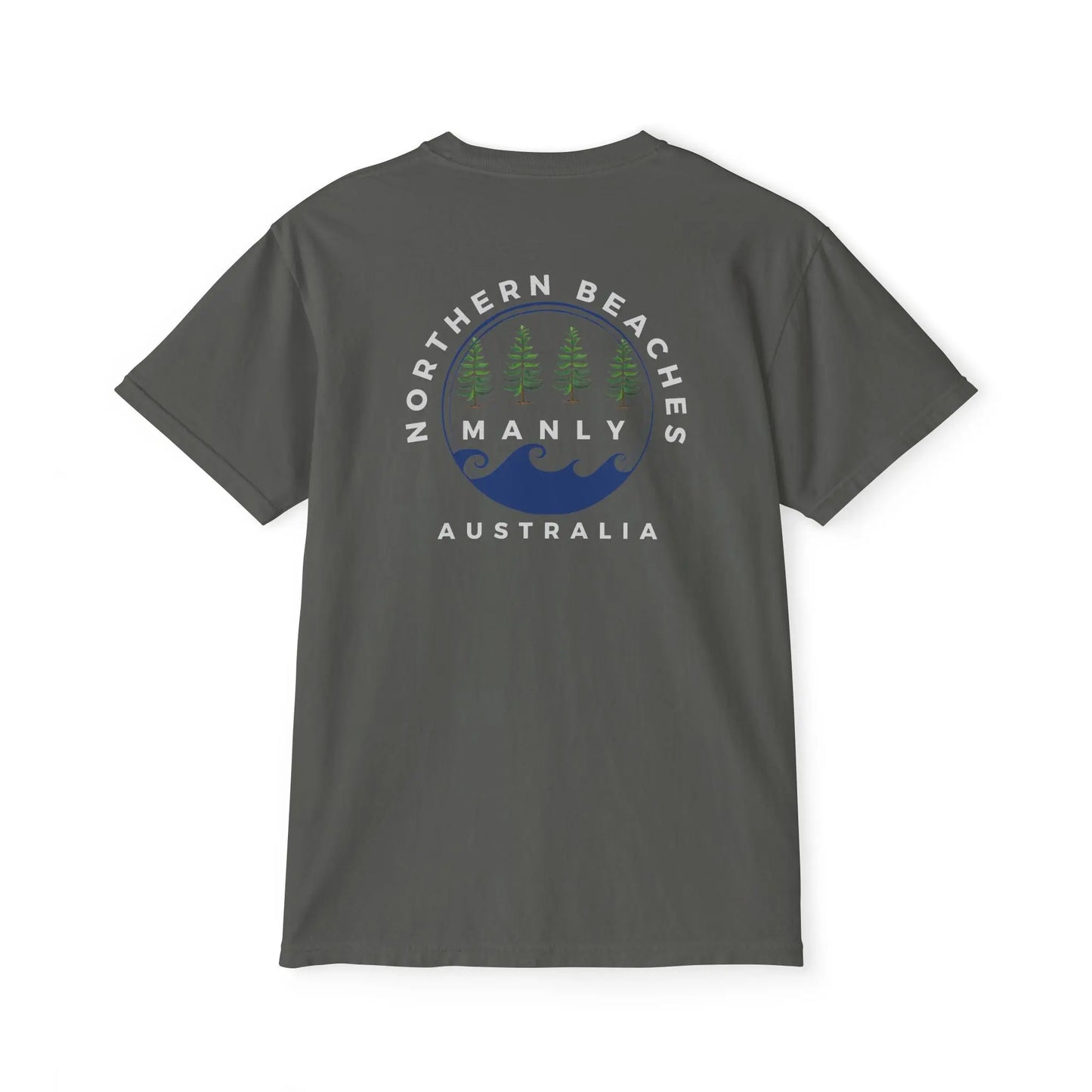 Pocket T-Shirt Northern Beaches 2x custom logo 
