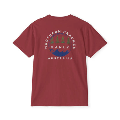 Pocket T-Shirt Northern Beaches 2x custom logo 