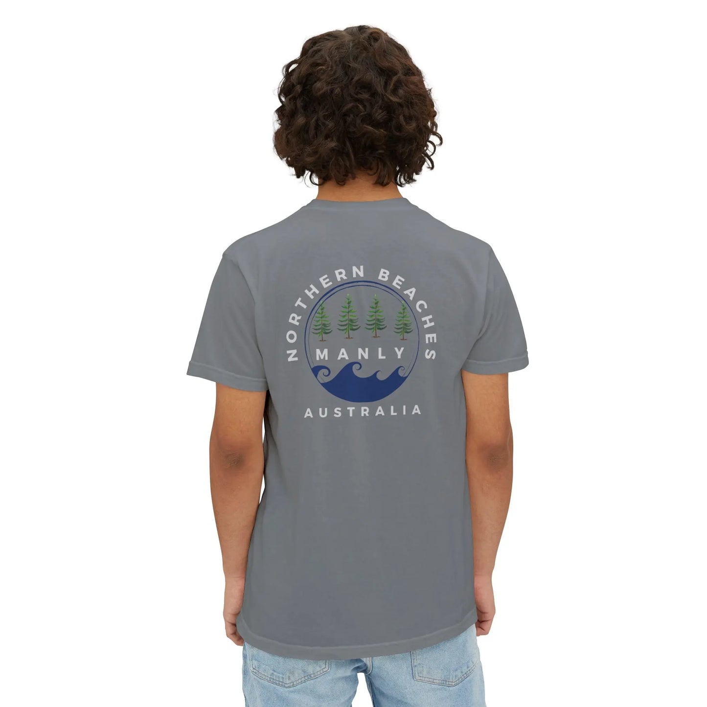 Pocket T-Shirt Northern Beaches 2x custom logo 
