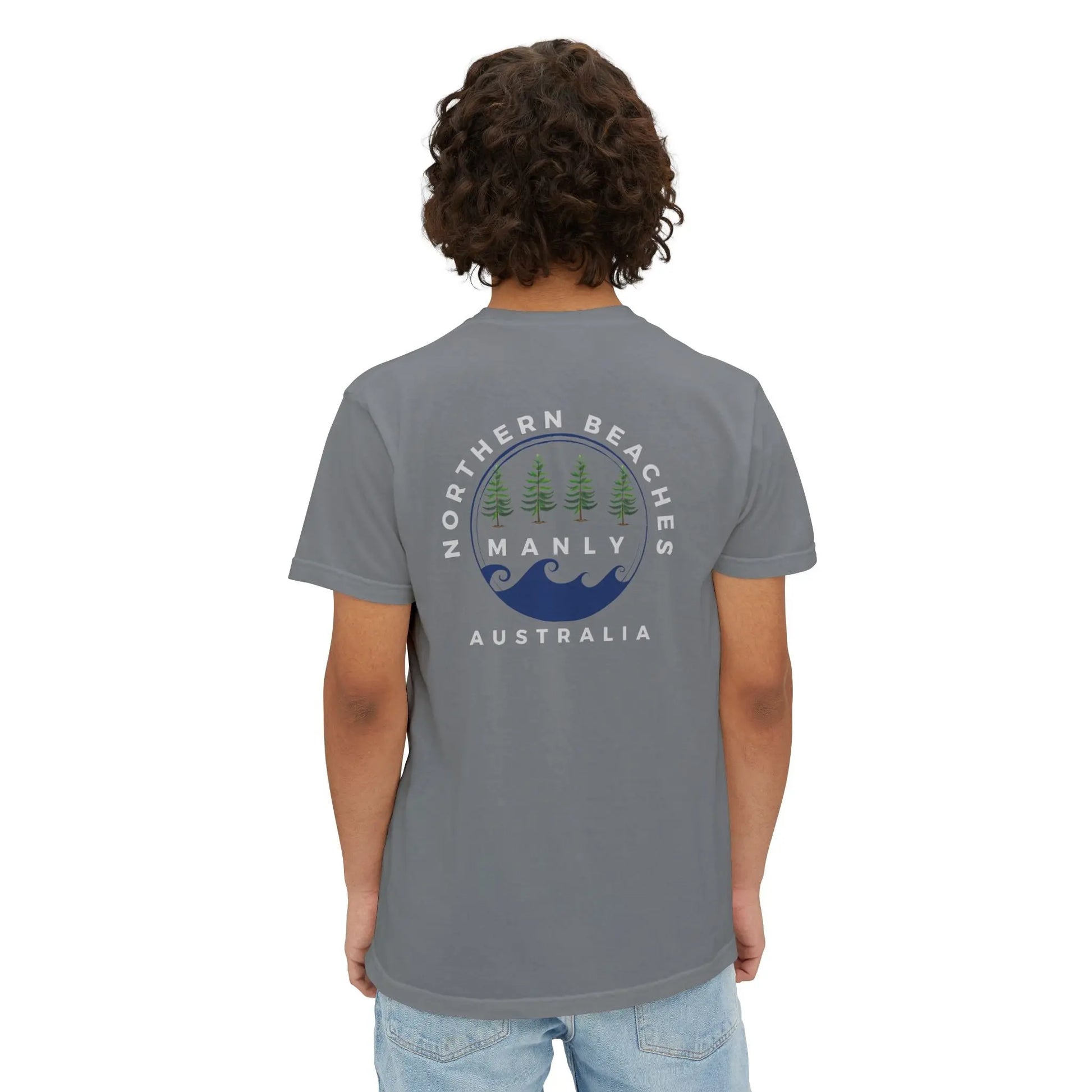 Pocket T-Shirt Northern Beaches 2x custom logo 