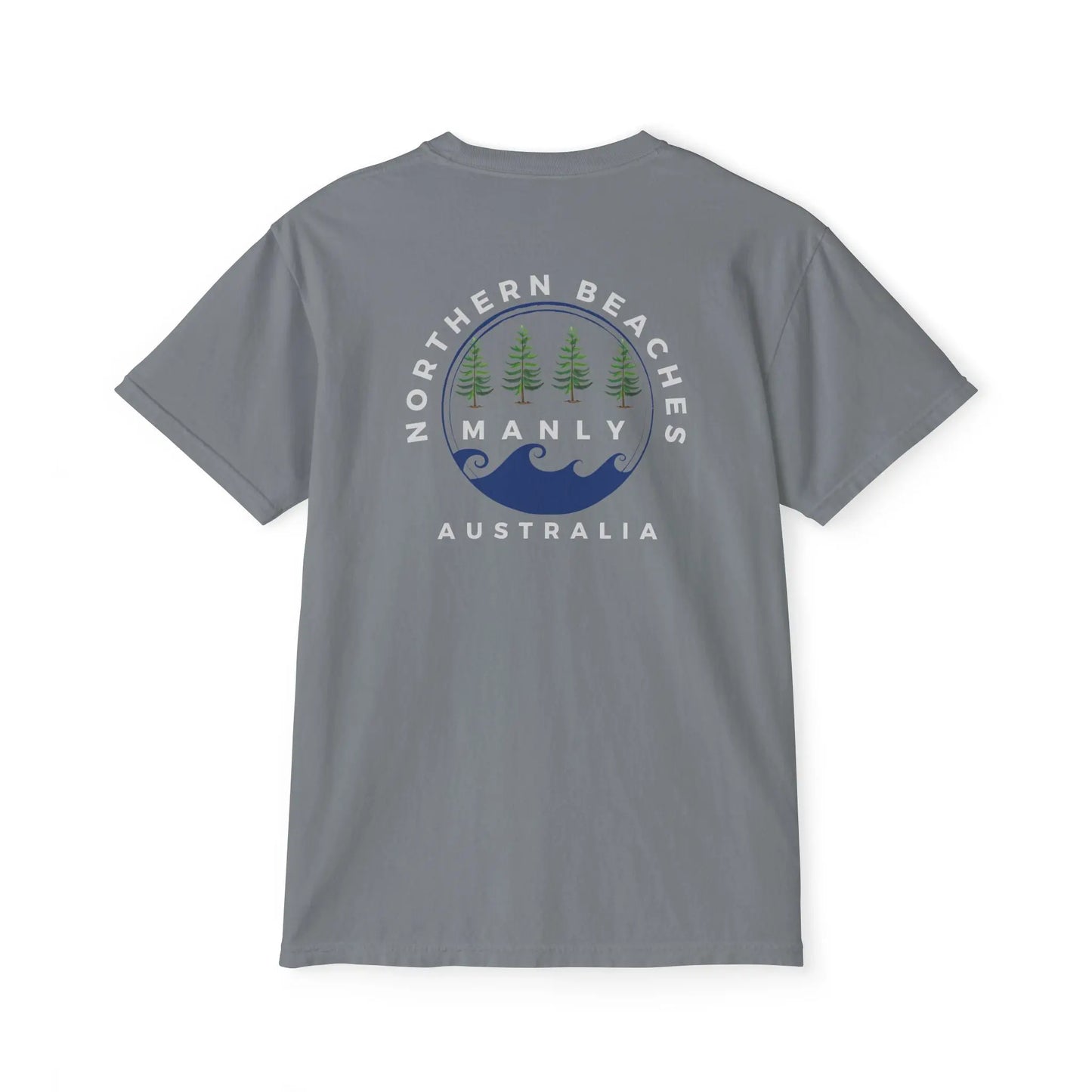 Pocket T-Shirt Northern Beaches 2x custom logo 