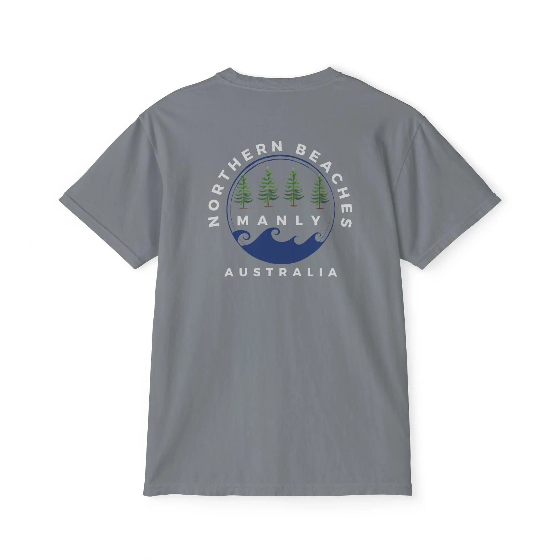 Pocket T-Shirt Northern Beaches 2x custom logo 