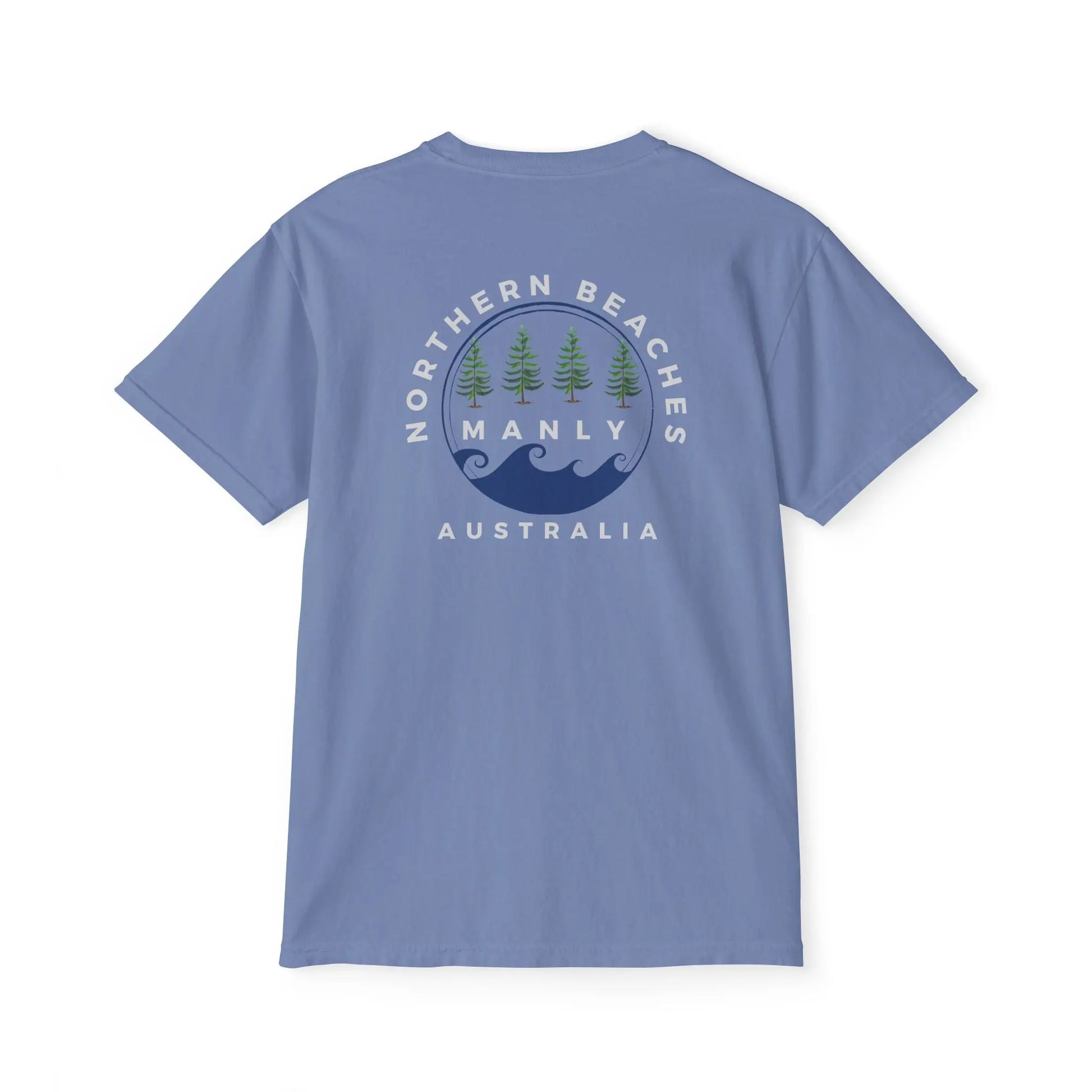 Pocket T-Shirt Northern Beaches 2x custom logo 