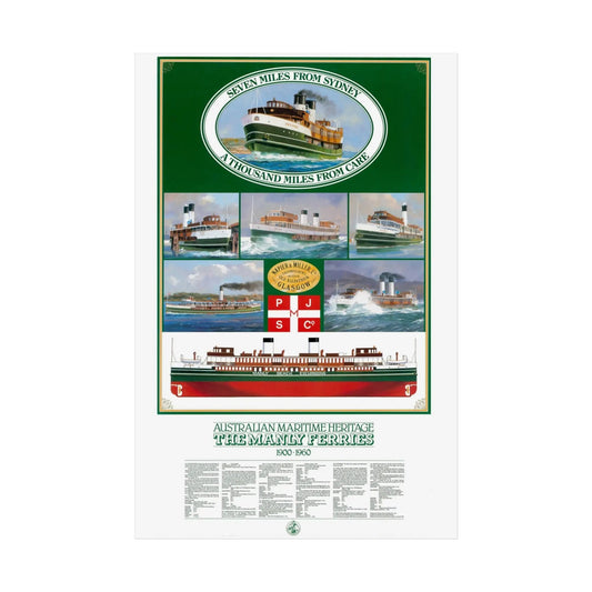 Poster Sydney Manly Ferries 
