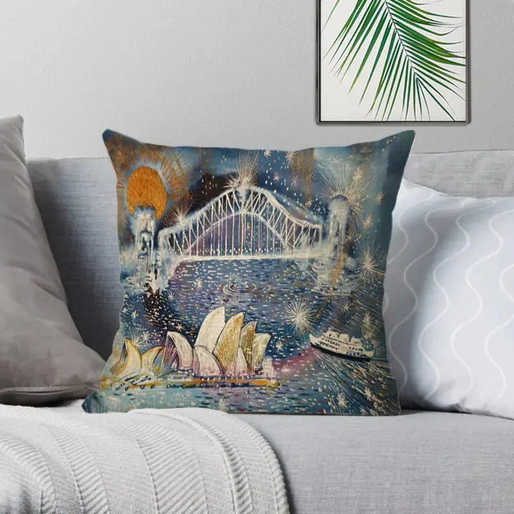 Sydney Coastal Charm Cushion Cover – Unique Art for Home Decor (Copy) Lost Manly Shop