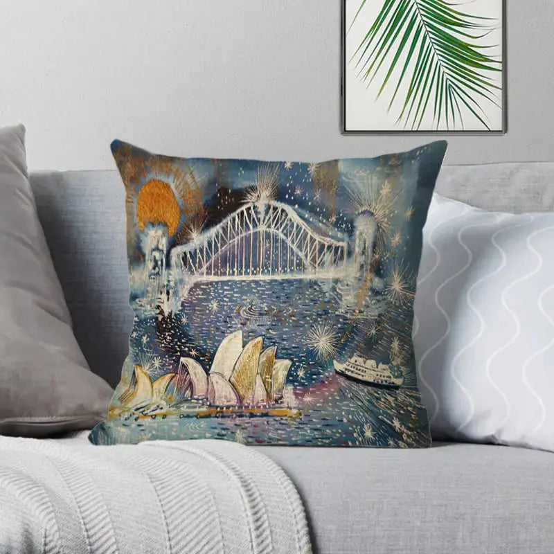 Sydney Coastal Charm Cushion Cover – Unique Art for Home Decor (Copy) Lost Manly Shop