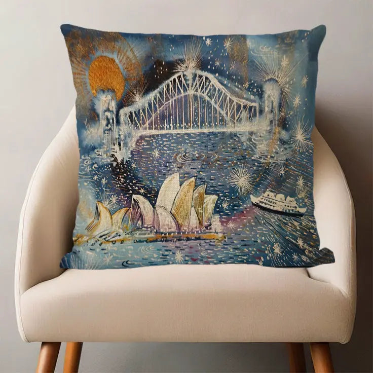 Sydney Coastal Charm Cushion Cover – Unique Art for Home Decor (Copy) Lost Manly Shop