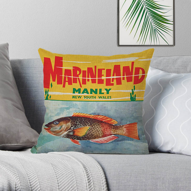 Sydney Coastal Charm Cushion Cover – Unique Art for Home Decor (Copy) Lost Manly Shop