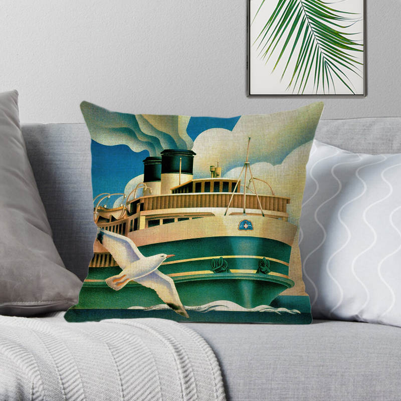 Sydney Coastal Charm Cushion Cover – Unique Art for Home Decor (Copy) Lost Manly Shop