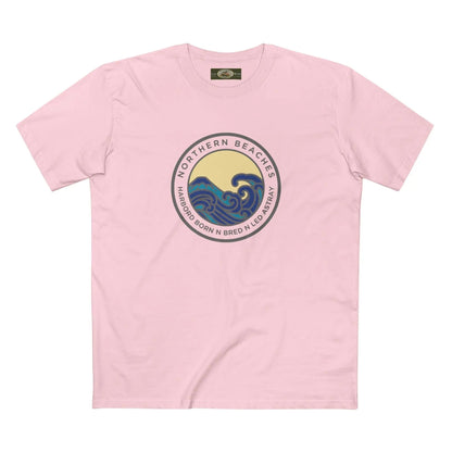 T-Shirt Northern Beaches Harbord Born n Bred n Led Astray Custom Logo Front 