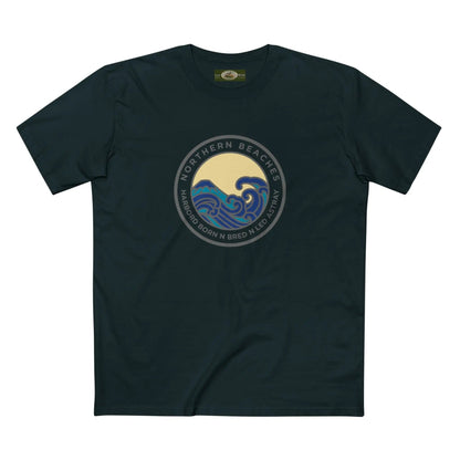 T-Shirt Northern Beaches Harbord Born n Bred n Led Astray Custom Logo Front 