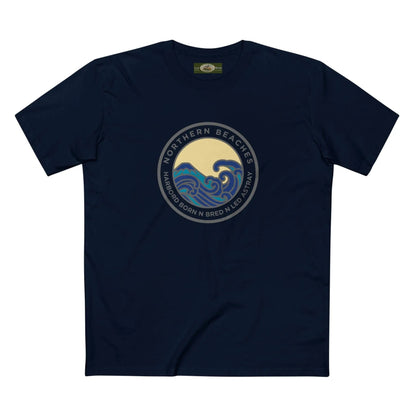 T-Shirt Northern Beaches Harbord Born n Bred n Led Astray Custom Logo Front 