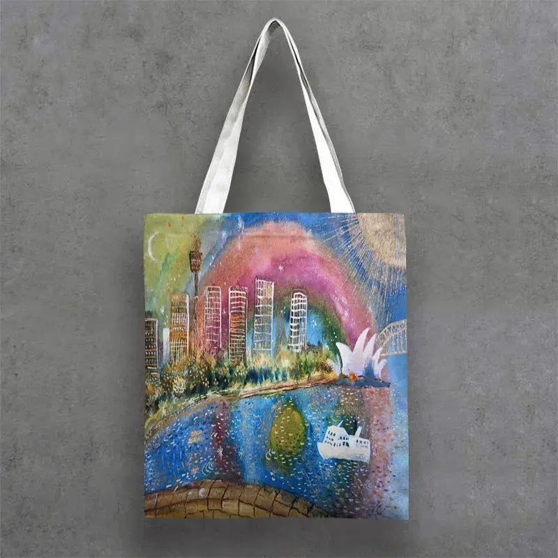 Tote Bags Manly and Sydney Harbour Coastal Art 